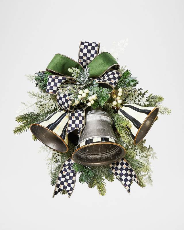 Farmhouse Holiday Bell Christmas Swag